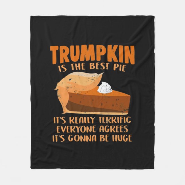 Trumpkin Pie Funny Design - Erntedank Party Hol Fleecedecke (Vorderseite)