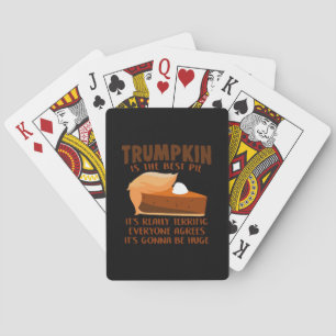 Trumpkin Pie Funny Erntedank Party Holiday Spielkarten