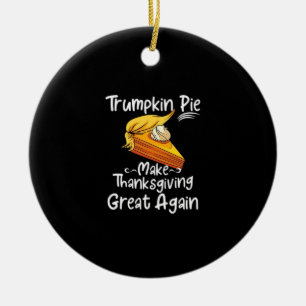 Trumpkin Pie macht Erntedank wieder groß Basebal Keramik Ornament