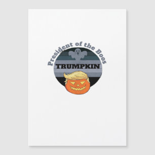Trumpkin, Präsident des Boos Halloween Magnetkarte