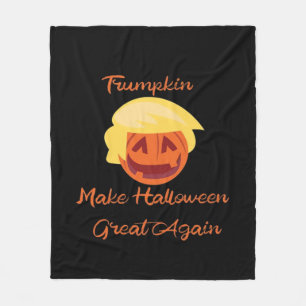Trumpkin Pumpkin Halloween Design - Spooky Basic S Fleecedecke