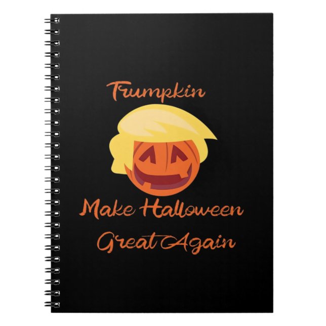 Trumpkin Pumpkin Halloween Design - Spooky Basic S Notizblock (Vorderseite)