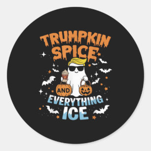 Trumpkin Sce Und Alles Eis fällt Herbst Hallow Runder Aufkleber