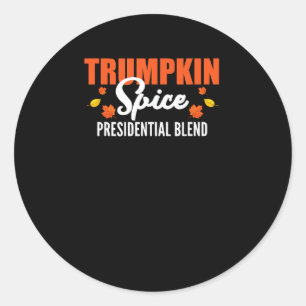 Trumpkin Spice Halloween Erntedank Funny Runder Aufkleber