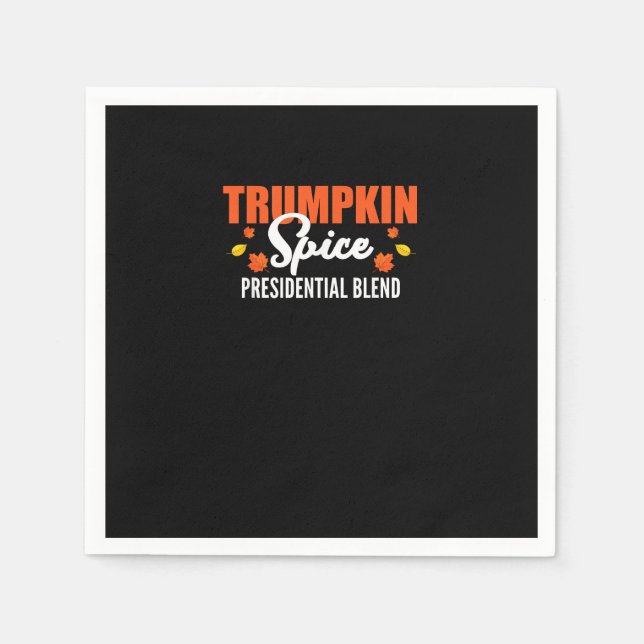 Trumpkin Spice Halloween Erntedank Funny Serviette (Vorderseite)