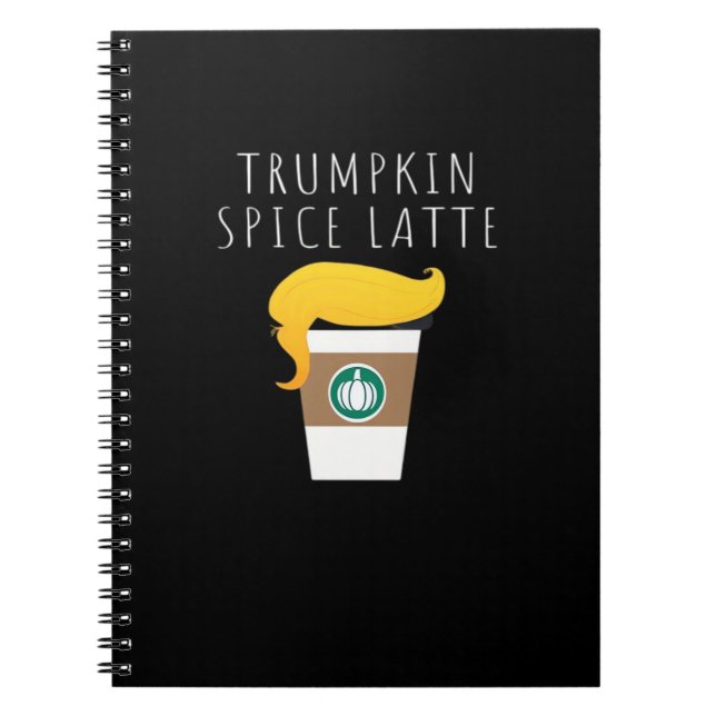 Trumpkin Spice Latte Funny Donald Joke Pumpkin Spi Notizblock (Vorderseite)
