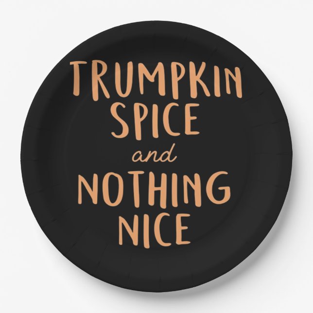 Trumpkin Spice Nice Pappteller (Vorderseite)
