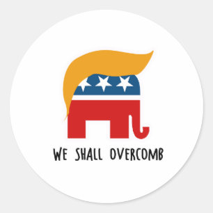 Trumplican - Wir werden überkombinieren Runder Aufkleber