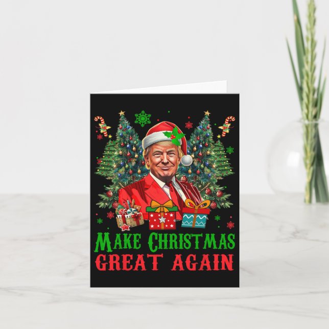 Trumpmas machen Weihnachten wieder großartig Weihn Karte (Vorderseite)