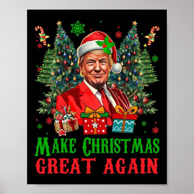 Trumpmas machen Weihnachten wieder großartig Weihn Poster (Vorne)