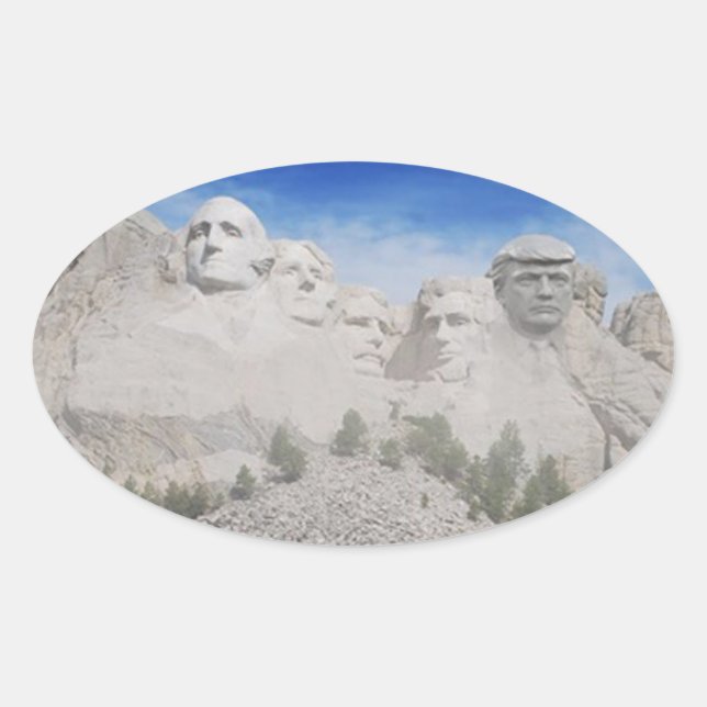 Trumpmore-Aufkleber Ovaler Aufkleber (Vorderseite)