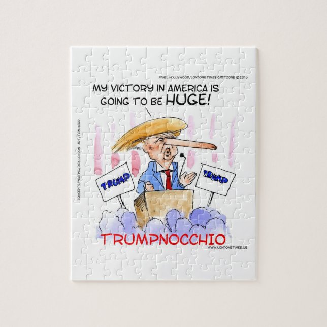 Trumpnocchio Funny Donald Trump Artikel (Vertikal)