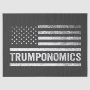 Trumponomics Amerikanische Wahlflagge Trump Republ Seidenpapier