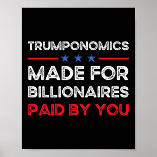 Trumponomics für Milliardäre, Anti-Trump, An Poster