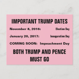 Trumps Amtsenthebungswiderstand Postkarte