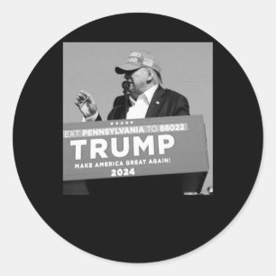 Trumps Bullet Mid Air Runder Aufkleber