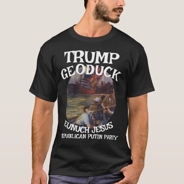Trump's Depends Ruptures in Captain Dan's U-Boat T-Shirt (Vorderseite)