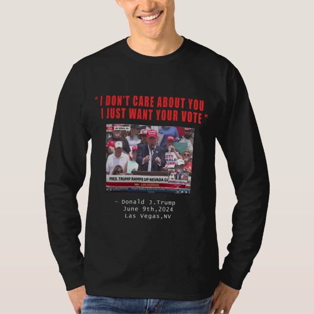 Trumps einziges Truth-Shirt - lange Ärmel T-Shirt (Vorderseite)
