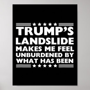 Trumps Erdrutschsieg wurde durch das Jahr 2024 W n Poster