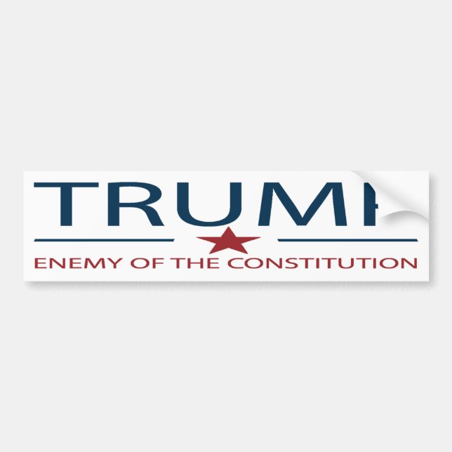 Trumps Gegner der Verfassung | Anti Trump L Autoaufkleber (Vorne)
