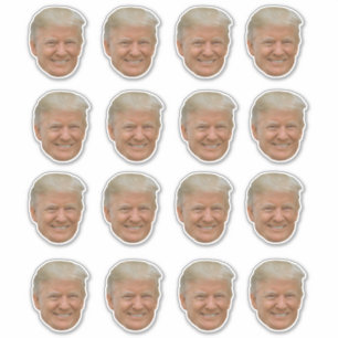 Trumps Gesicht Lustiges Donald Trump Gesicht  Aufkleber