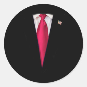 Trumps Halloween-Kostüm Runder Aufkleber