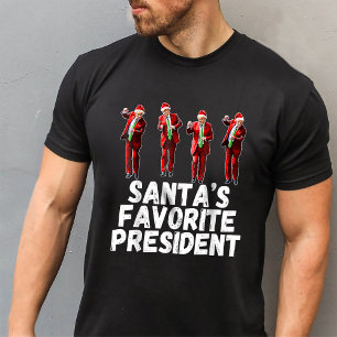 Trumps Lieblingspräsident Trump tanzt Weihnachtsma T-Shirt