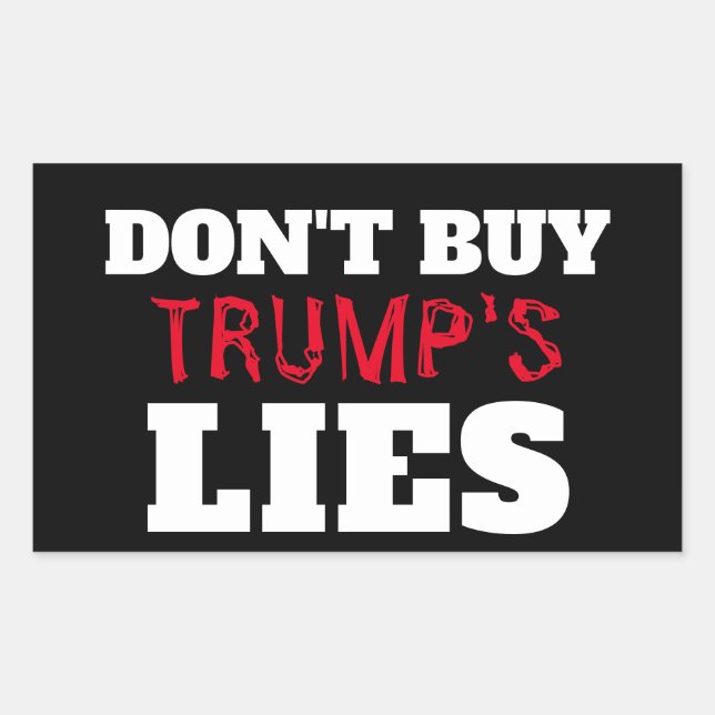 Trump's Lies Sticker (Devant)