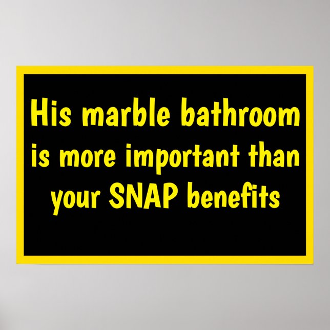 Trumps Marble Bathroom Poster (Vorne)