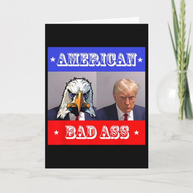Trumps Polizeifoto Karte (Vorderseite)