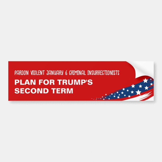 Trumps Projekt 2025 gegen Trump Autoaufkleber (Vorne)