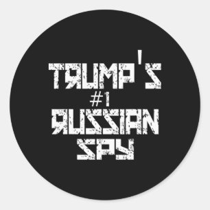Trumps russischer Spion lustiger konservativer Tru Runder Aufkleber