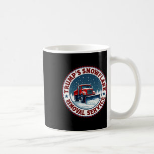 Trumps Schneeblatt-Entfernungsdienst Lustiger Fest Kaffeetasse