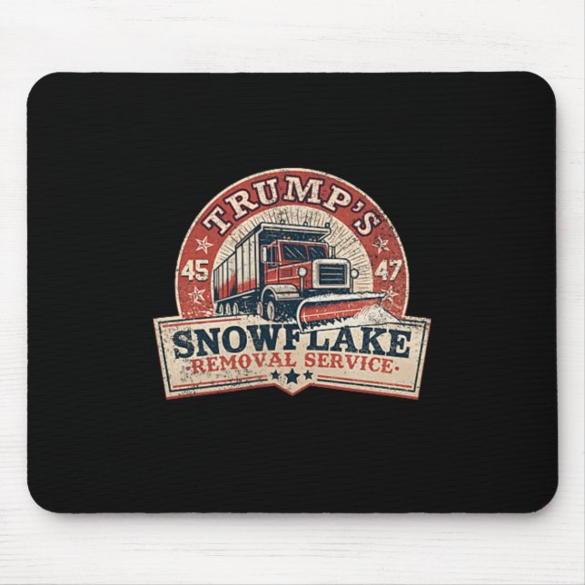Trumps Schneeblockentfernungsdienst Trump 45 47 Pr Mousepad (Vorne)