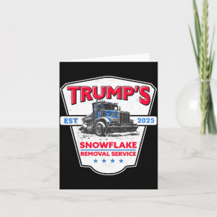 Trumps Schneeblumentfernservice Lustiger Trump 202 Karte