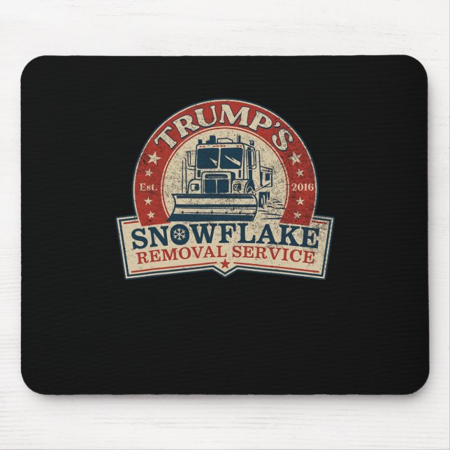 Trumps Schneefloh-Entfernungsdienst Lustiger Donal Mousepad (Vorne)