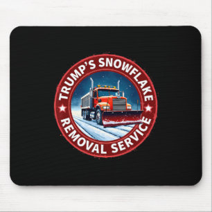 Trumps Schneefloh-Entfernungsdienst Lustiger Feier Mousepad