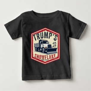 Trumps Schneefocken-Entfernungsdienst Lustiges Wei Baby T-shirt