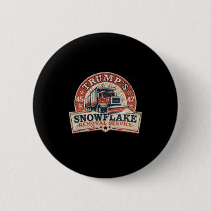 Trumps Schneehäschen-Entfernungsdienst Lustiger Tr Button
