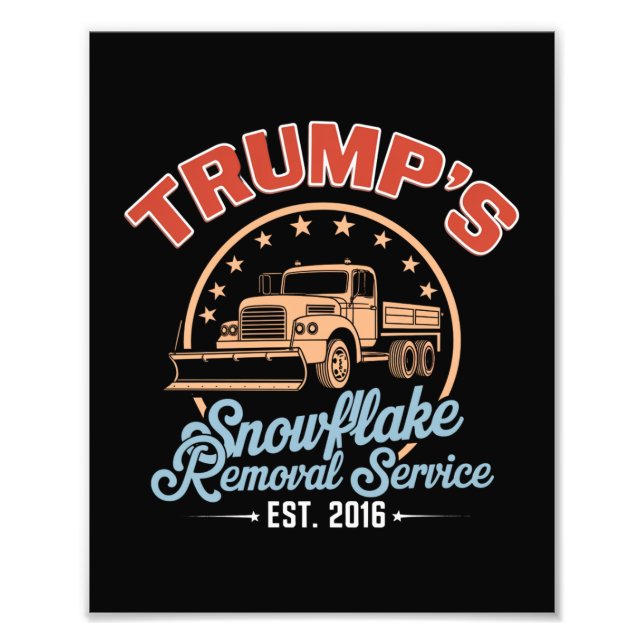 Trumps Snowflake-Entfernungsdienst Trump 2024 Fotodruck (Vorne)