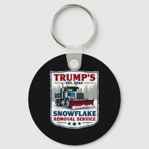 Trumps Snowflake Removal Service Funny Trump 2024 Schlüsselanhänger