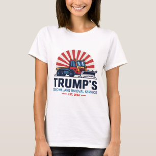 Trumps Snowflake Rmoval Service Funny Donald Trum T-Shirt