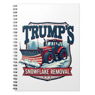 Trumps Tag der Amtseinführung eines Snowflake Rmov Notizblock