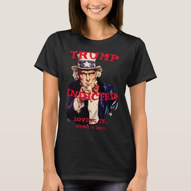 Trumps Totes Party Time Wine Cheese Dinner T-Shirt (Vorderseite)