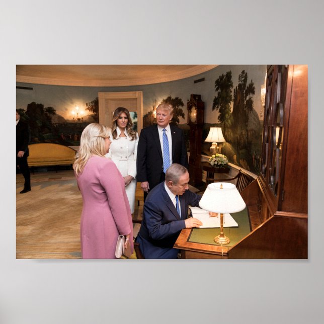 Trumps und Netanjahus in Israel Poster (Vorne)