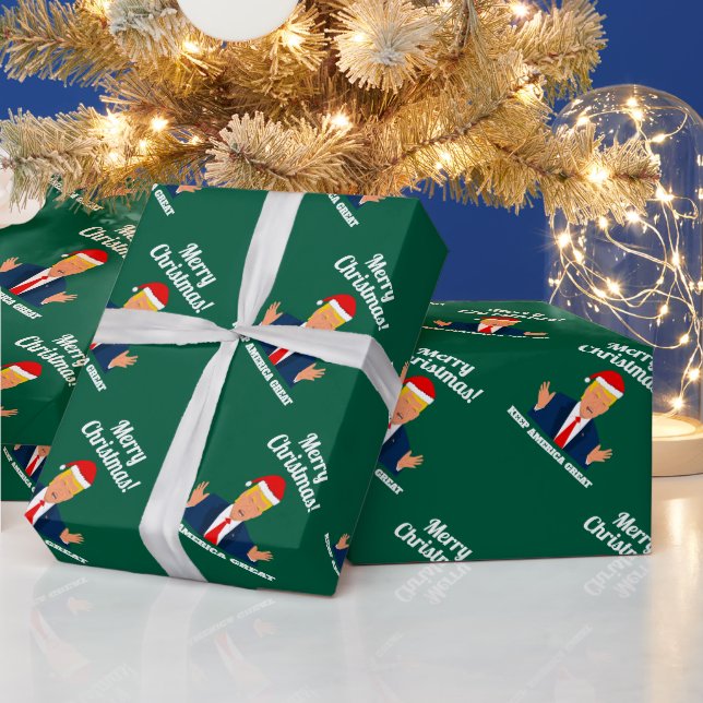 Trumps Weihnachtsverpackungspapier Behielt Amerika Geschenkpapier (Feiertage)
