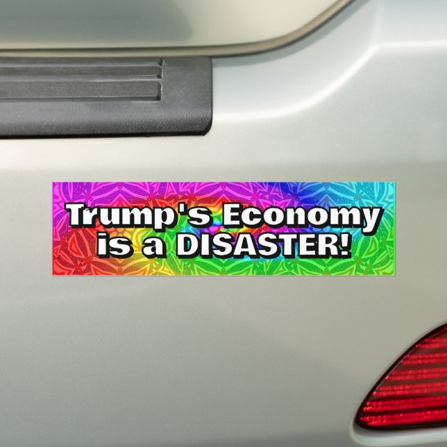 Trumps Wirtschaft ist ein DESASTER Autoaufkleber (Auf Auto)