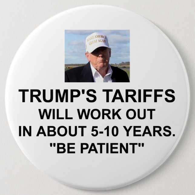 Trumps Zollknopf Button (Vorderseite)