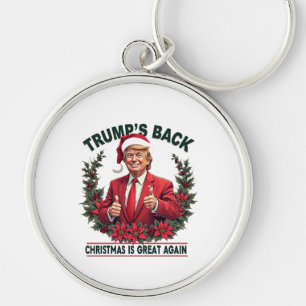 Trumps Zurück Weihnachten ist wieder großartig Wei Schlüsselanhänger