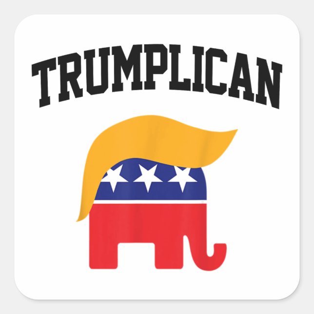 Trumpsche Trump-Unterstützer Quadratischer Aufkleber (Vorderseite)
